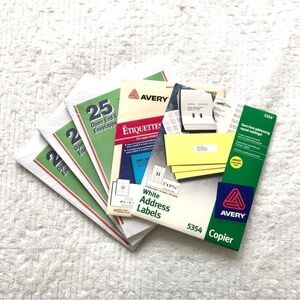 75 document envelopes address labels stickers shipping supplies packaging sort